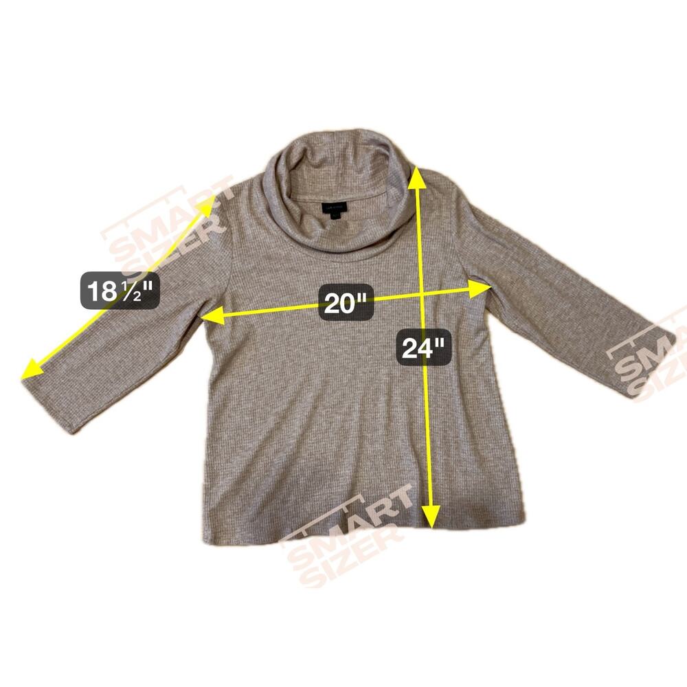 J Jill Wearever Collection‎ Stretch Sweater Size S Thermal Waffle Blouse Beige - Picture 7 of 7